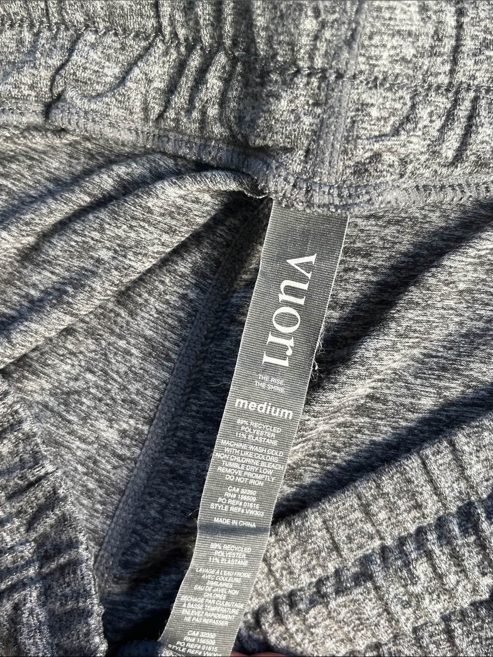 Vuori Charcoal Heather Drawstring Joggers - Picture 4 of 5